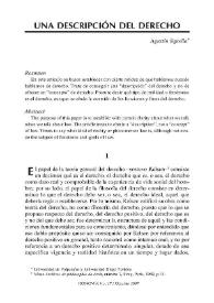 Una descripción del derecho / Agustín Squella | Biblioteca Virtual Miguel de Cervantes