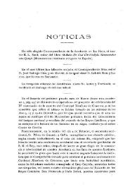 Noticias. Boletín de la Real Academia de la Historia, tomo 70 (marzo 1917). Cuaderno III | Biblioteca Virtual Miguel de Cervantes