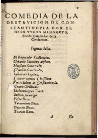 La destruicion [sic] de Constantinopla | Biblioteca Virtual Miguel de Cervantes