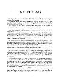 Noticias. Boletín de la Real Academia de la Historia, tomo 72 (mayo 1918). Cuaderno V | Biblioteca Virtual Miguel de Cervantes