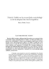 Palacio Valdés en la encrucijada metodológica de la adaptación cinematográfica / Ismael Piñera Tarque | Biblioteca Virtual Miguel de Cervantes