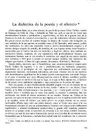 La dialéctica de la poesía y el silencio / Rodolfo Alonso | Biblioteca Virtual Miguel de Cervantes
