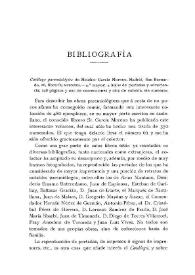 Catálogo paremiológico de Melchor García Moreno / Juan Pérez de Guzmán y Gallo | Biblioteca Virtual Miguel de Cervantes