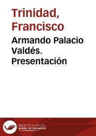 Armando Palacio Valdés. Presentación | Biblioteca Virtual Miguel de Cervantes
