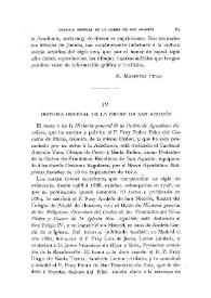 Historia general de la Orden de San Agustín / J. P. de G. y G. | Biblioteca Virtual Miguel de Cervantes