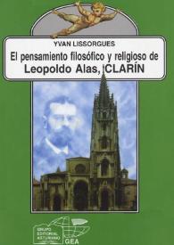 El pensamiento filosófico y religioso de Leopoldo Alas, Clarín / Yvan Lissorgues | Biblioteca Virtual Miguel de Cervantes