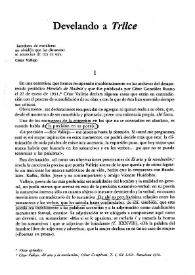 Develando a Trilce / Dasso Saldívar | Biblioteca Virtual Miguel de Cervantes