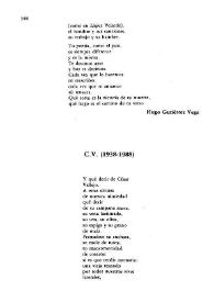 C.V. (1938-1988) / Antonio Hernández | Biblioteca Virtual Miguel de Cervantes