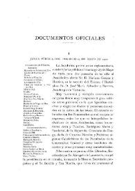 Junta pública del domingo 23 de mayo de 1920 / Juan Pérez de Guzmán y Gallo | Biblioteca Virtual Miguel de Cervantes