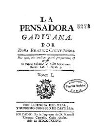 La pensadora gaditana / por Beatriz Cienfuegos | Biblioteca Virtual Miguel de Cervantes