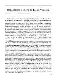 Hacia Ramón a través de Torres Villarroel / Eugenio Suárez-Galbán Guerra | Biblioteca Virtual Miguel de Cervantes