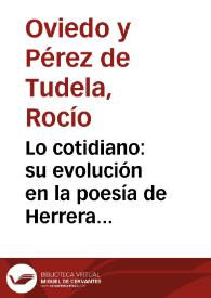 Lo cotidiano: su evolución en la poesía de Herrera y Reissig / Rocío Oviedo Pérez de Tudela | Biblioteca Virtual Miguel de Cervantes