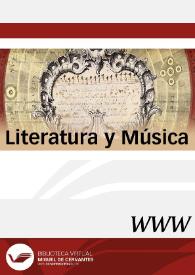 Literatura y Música / directores Mariano Lambea y Lola Josa | Biblioteca Virtual Miguel de Cervantes