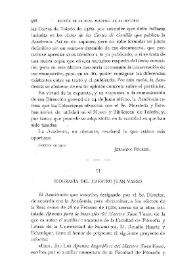 Biografía del maestro Juan Vaseo / Vicente Castañeda | Biblioteca Virtual Miguel de Cervantes