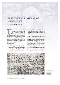 El universo familiar de Jorge Juan / Rosario Die Maculet | Biblioteca Virtual Miguel de Cervantes