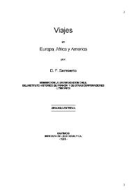 Viajes en Europa, África i América / por D. F. Sarmiento | Biblioteca Virtual Miguel de Cervantes