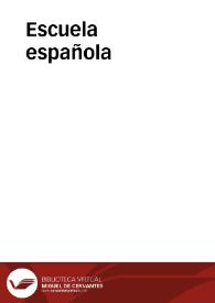 Escuela española | Biblioteca Virtual Miguel de Cervantes