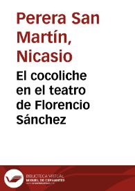 El cocoliche en el teatro de Florencio Sánchez | Biblioteca Virtual Miguel de Cervantes