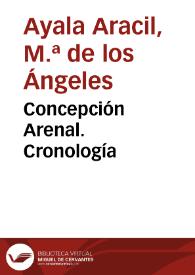 Concepción Arenal. Cronología | Biblioteca Virtual Miguel de Cervantes