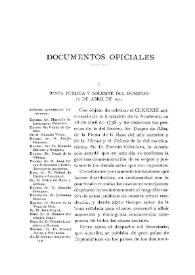 Junta pública y solemne del domingo 17 de abril de 1921 / Juan Pérez de Guzmán y Gallo | Biblioteca Virtual Miguel de Cervantes