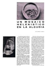 Un mosaico helenístico en La Alcudia | Biblioteca Virtual Miguel de Cervantes