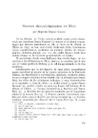 Nuevos descubrimientos en Illici | Biblioteca Virtual Miguel de Cervantes
