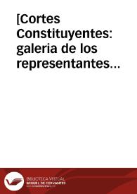 [Cortes Constituyentes : galeria de los representantes del pueblo (1854)] | Biblioteca Virtual Miguel de Cervantes