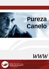 Pureza Canelo / directora Candelas Gala | Biblioteca Virtual Miguel de Cervantes