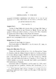 Genealogía y nobleza (Continuación) [VII] / por Alfredo Basanta de la Riva | Biblioteca Virtual Miguel de Cervantes