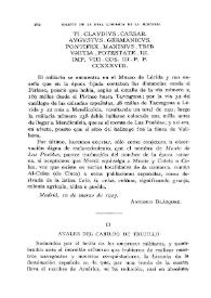 Anales del Cabildo de Trujillo / Jerónimo Bécker | Biblioteca Virtual Miguel de Cervantes