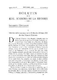 Informe sobre ascenso en la Orden de Alfonso XII de don Manuel Herrera / El Marqués de Laurencín | Biblioteca Virtual Miguel de Cervantes