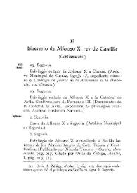 Itinerario de Alfonso X, rey de Castilla. [1256-1259] [4] | Biblioteca Virtual Miguel de Cervantes