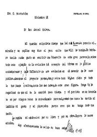Marañón, Gregorio. 21 de diciembre de 1949 | Biblioteca Virtual Miguel de Cervantes