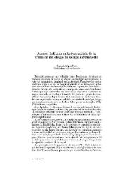 Autores italianos en la transmisión de la tradición del elogio en tiempo de Quevedo / Sagrario López Poza | Biblioteca Virtual Miguel de Cervantes