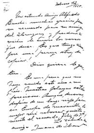 Ibarbourou, Juana de, 12 de febrero de 1925 | Biblioteca Virtual Miguel de Cervantes