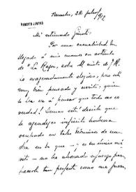 Payró, Roberto, 22 de julio de 1912 | Biblioteca Virtual Miguel de Cervantes