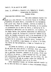 Reyes, Alfonso, 24 de abril de 1920 | Biblioteca Virtual Miguel de Cervantes