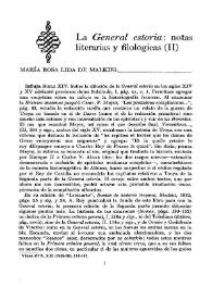 La General Estoria : notas literarias y filológicas (II) / María Rosa Lida de Malkiel | Biblioteca Virtual Miguel de Cervantes