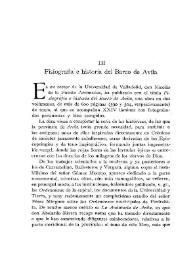 Fisiografía e historia del Barco de Ávila / Abelardo Merino | Biblioteca Virtual Miguel de Cervantes