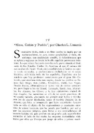 "Mesa, Cañón y Pueblo", por Charles L. Lummis / Marqués de Lema | Biblioteca Virtual Miguel de Cervantes