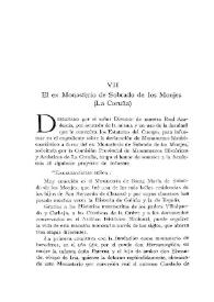El ex monasterio de Sobrado de los Monjes (La Coruña) / Hugo Obermaier | Biblioteca Virtual Miguel de Cervantes