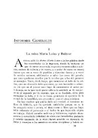La reina María Luisa y Bolívar / El Marqués de Villa Urrutia | Biblioteca Virtual Miguel de Cervantes
