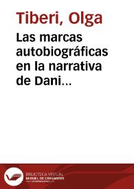 Las marcas autobiográficas en la narrativa de Daniel Moyano / Olga Tiberi | Biblioteca Virtual Miguel de Cervantes