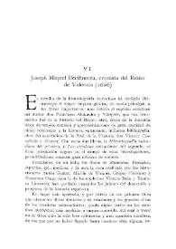 Joseph Miquel Berthomeu, cronista del Reino de Valencia (1626) / F. Mateu y Llopis | Biblioteca Virtual Miguel de Cervantes