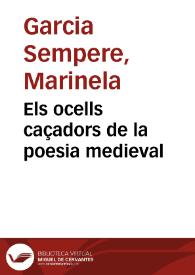 Els ocells caçadors de la poesia medieval | Biblioteca Virtual Miguel de Cervantes