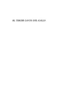 El tercer canto del gallo / José Pérez Moreno | Biblioteca Virtual Miguel de Cervantes