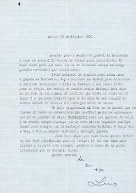 Carta de Luis Buñuel a Francisco Rabal. México, 21 de septiembre de 1960 | Biblioteca Virtual Miguel de Cervantes