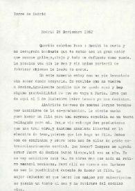 Carta de Luis Buñuel a Francisco Rabal. Madrid, 28 de noviembre de 1962 | Biblioteca Virtual Miguel de Cervantes