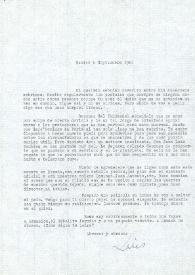 Carta de Luis Buñuel a Francisco Rabal. 6 de septiembre de 1961 | Biblioteca Virtual Miguel de Cervantes