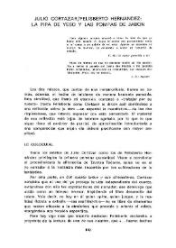 Julio Cortázar/Felisberto Hernández : La pipa de yeso y las pompas de jabón / Enriqueta Morillas | Biblioteca Virtual Miguel de Cervantes